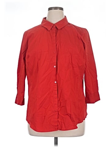Worthington 3/4 Sleeve Button-Down Shirt (view 1)