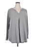 Evri Gray Long Sleeve Blouse Size 2X - photo 1