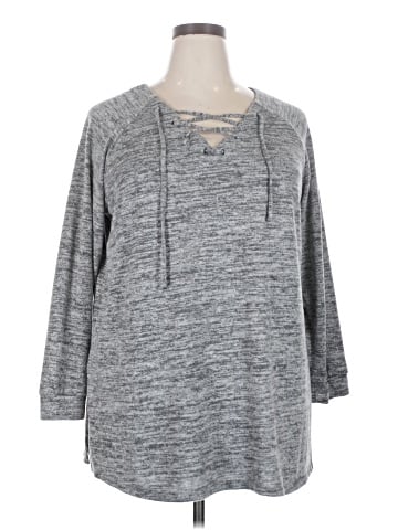 Woman Within Pullover Sweater (view 1)