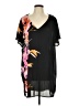 H&M 100% Polyester Black Short Sleeve Blouse Size 10 - photo 1