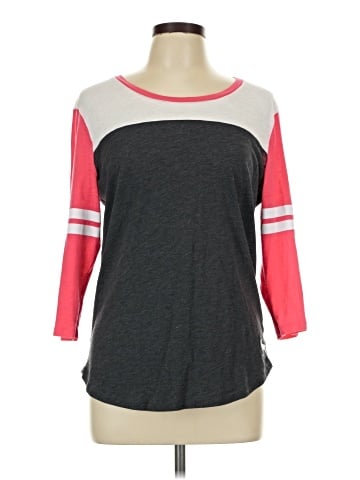 Victoria's Secret Pink 3/4 Sleeve T-Shirt (view 1)