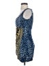 Cache Animal Print Blue Cocktail Dress Size 2 - photo 5