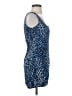 Cache Animal Print Blue Cocktail Dress Size 2 - photo 4