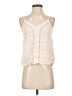 Hinge 100% Viscose Ivory Tank Top Size S - photo 1