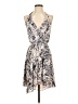 Eight Sixty 100% Polyester Paisley Tan Ivory Cocktail Dress Size XS - photo 1