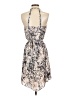 Eight Sixty 100% Polyester Paisley Tan Ivory Cocktail Dress Size XS - photo 2