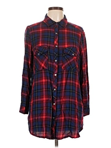Great Northwest Indigo 3/4 Sleeve Button-Down Shirt (view 1)