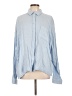 ee:some 100% Cotton Blue Long Sleeve Button-Down Shirt Size L - photo 1