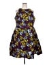 Ray Darten Print Purple Cocktail Dress Size 3X - photo 1