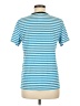 FOR DAYS Stripes Blue Short Sleeve T-Shirt Size M - photo 2