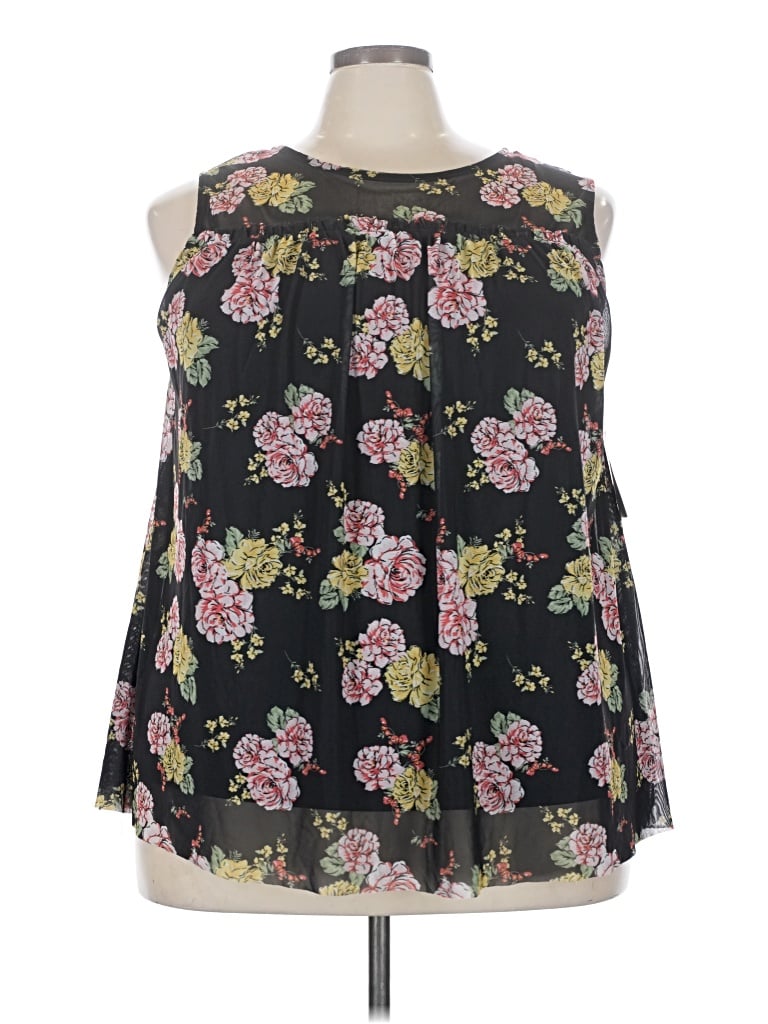 Bobbie Brooks Sleeveless Blouse In Black