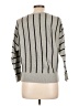 PREMISE Stripes Gray Pullover Sweater Size L - photo 2