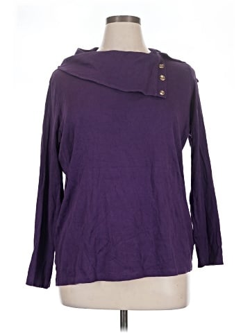 Jones New York Signature Long Sleeve Polo (view 1)