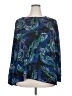 Liz Claiborne 100% Polyester Blue Long Sleeve Blouse Size 2X - photo 1