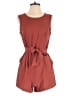 Pull&Bear Solid Burgundy Romper Size M - photo 1
