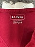 L.L.Bean 100% Cotton Burgundy 3/4 Sleeve Top Size 3X - photo 7
