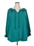Westbound 100% Polyester Teal 3/4 Sleeve Blouse Size 2X - photo 1