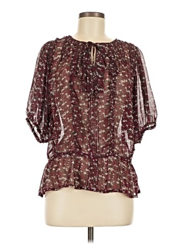 Blue Velvet 3/4 Sleeve Blouse (view 1)