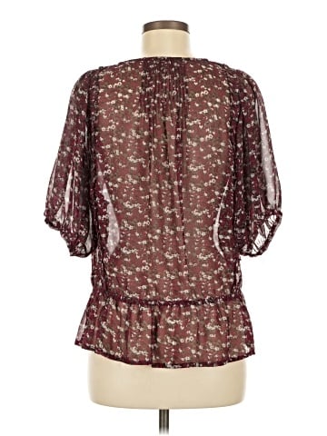 Blue Velvet 3/4 Sleeve Blouse (view 2)