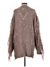Francesca's 100% Polyester Brown Cardigan Size S - photo 2