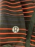 Lululemon Athletica Stripes Black Athletic Shorts Size 6 - photo 3