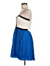 Parker 100% Silk Color Block Blue Cocktail Dress Size M - photo 5