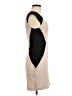 Express Color Block Tan Cocktail Dress Size 6 - photo 4