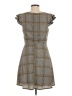 19 Cooper 100% Polyester Plaid Gray Casual Dress Size M - photo 2