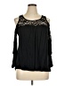 No Comment Black 3/4 Sleeve Blouse Size XL - photo 1