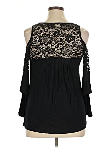 No Comment 3/4 Sleeve Blouse (view 2)