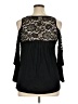 No Comment Black 3/4 Sleeve Blouse Size XL - photo 2