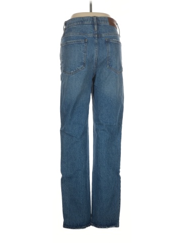 Madewell Tall Classic Straight Jeans in Nearwood Wash (view 2)