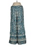 Feathers Paisley Teal Casual Pants Size 4 - photo 2