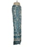 Feathers Paisley Teal Casual Pants Size 4 - photo 4