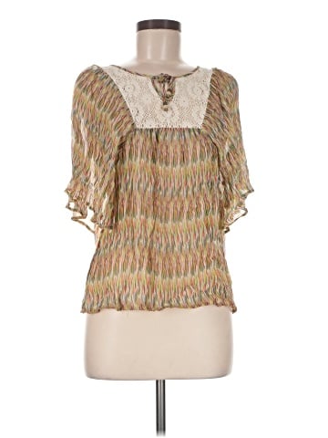 Ella Moss 3/4 Sleeve Silk Top (view 1)