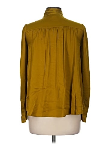 Diane von Furstenberg Long Sleeve Silk Top (view 2)