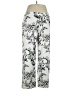 Susan Graver Print Silver Casual Pants Size L (petite) - photo 1