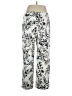 Susan Graver Print Silver Casual Pants Size L (petite) - photo 2