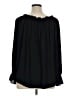 Talbots 100% Polyester Black 3/4 Sleeve Blouse Size XL - photo 2