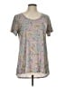 Lularoe Paisley Silver Short Sleeve Blouse Size L - photo 1