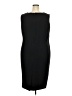 Kasper Solid Black Cocktail Dress Size 20 - photo 2
