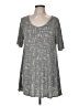 Lularoe Gray Short Sleeve Henley Size M - photo 1