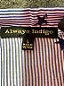 Always Indigo 100% Polyester Stars Blue 3/4 Sleeve Blouse Size L - photo 7