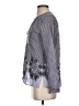 Dylan 100% Cotton Gray Long Sleeve Blouse Size XS - photo 5