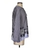 Dylan 100% Cotton Gray Long Sleeve Blouse Size XS - photo 4