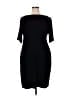 Connected Apparel Solid Black Cocktail Dress Size 18 - photo 2