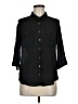 New Look 100% Polyester Black 3/4 Sleeve Blouse Size M - photo 1