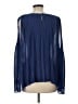 H By Halston 100% Polyester Blue Long Sleeve Blouse Size L - photo 2