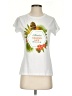 Assorted Brands 100% Cotton Tropical White Short Sleeve T-Shirt Size S - photo 1
