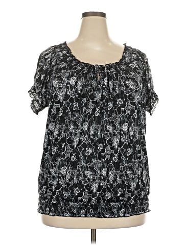 Faded Glory Short Sleeve Blouse (view 1)
